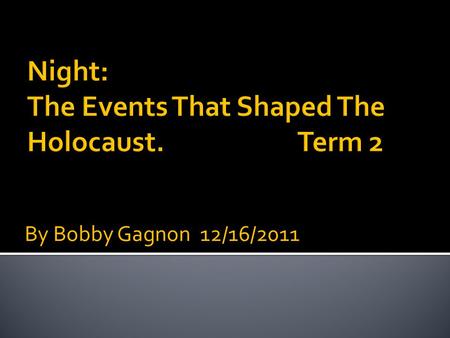 By Bobby Gagnon 12/16/2011.  “I realized that most people were not aware of any other Holocaust victims except Jews.”  Of the 11 million people killed.