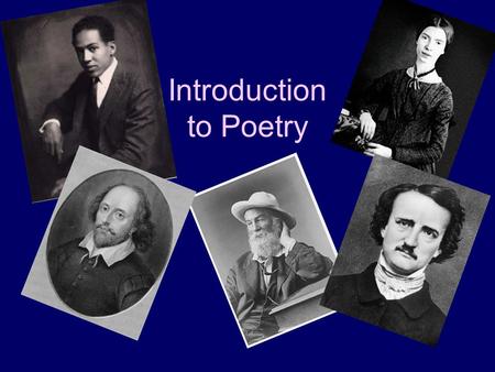 Introduction to Poetry