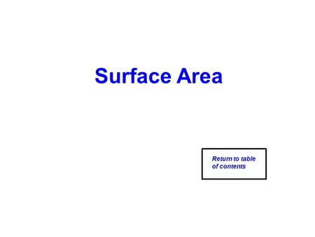 Surface Area Return to table of contents.