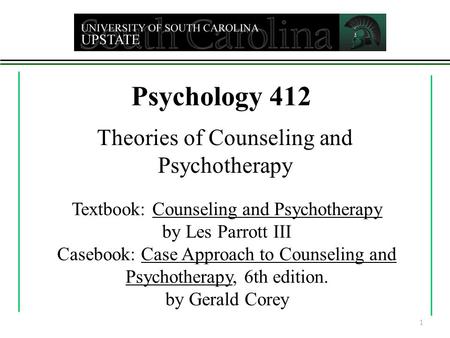 Theories of Counseling and Psychotherapy