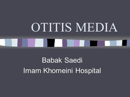 Babak Saedi Imam Khomeini Hospital