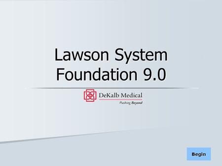 Lawson System Foundation 9.0