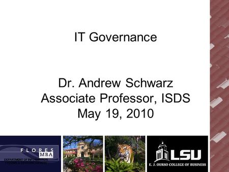 The Importance of IT Governance