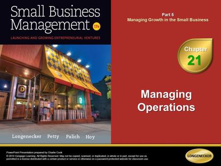 Understand how operations enhance a small company’s competitiveness.