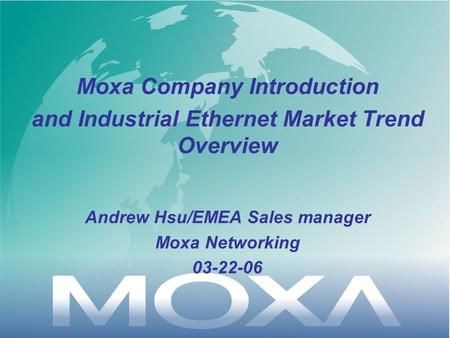 Moxa Company Introduction