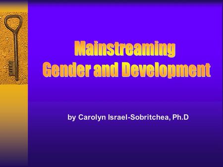 Gender and Development