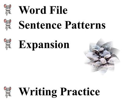 Word File Sentence Patterns Expansion Writing Practice.