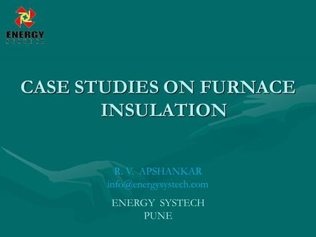 CASE STUDIES ON FURNACE INSULATION