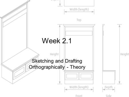 Sketching and Drafting Orthographically - Theory