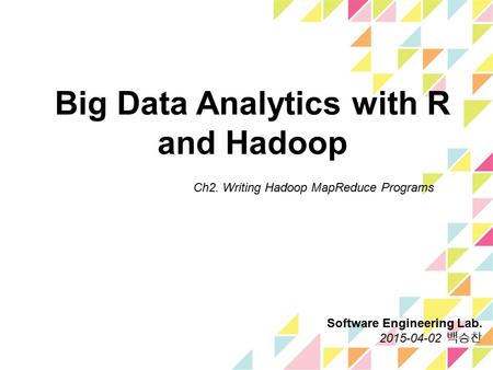 Big Data Analytics with R and Hadoop