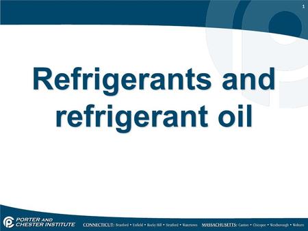 1 Refrigerants and refrigerant oil. 2 The clean air act of 1990 The Environmental Protection Agency [EPA] enforces regulations set in place by the clean.