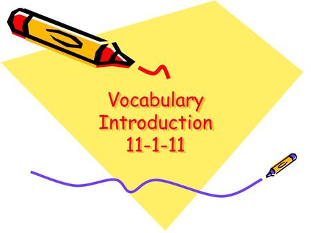 Vocabulary Introduction 11-1-11. Pronunciation Key Vowells: a,e,i,o,u Consonants: all other letters Stress: The accent mark (´) follows the major syllable.