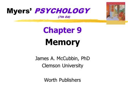 Myers’ PSYCHOLOGY (7th Ed)