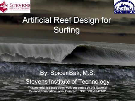 Artificial Reef Design for Surfing