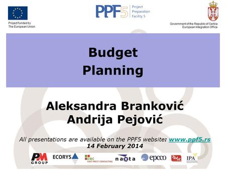 All presentations are available on the PPF5 website: