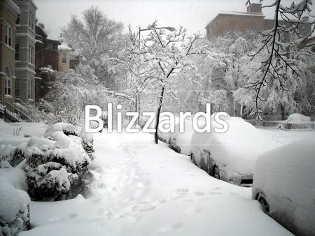 Blizzards.