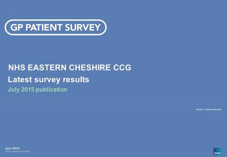 NHS EASTERN CHESHIRE CCG