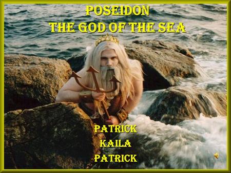 Poseidon The God of The Sea