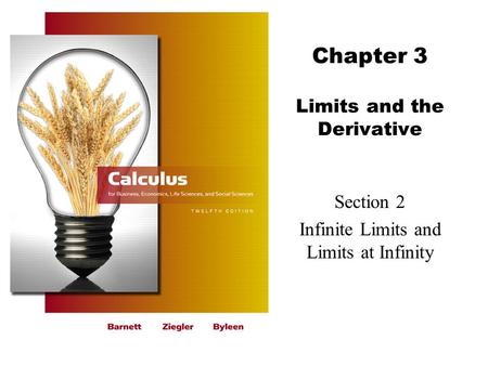 Chapter 3 Limits and the Derivative