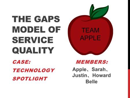 The gaps model of service quality