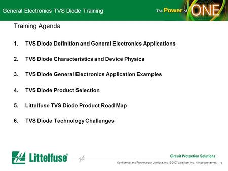 General Electronics TVS Diode Training