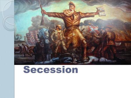 Secession. Introduction  The decision of the Supreme Court on the Dred Scott Case will allow for the spread of slavery across all of the territories.