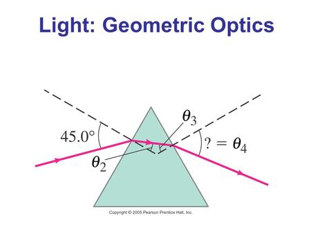 Light: Geometric Optics. Units of Chapter 23 The Ray Model of Light Reflection; Image Formed by a Plane Mirror Formation of Images by Spherical Mirrors.