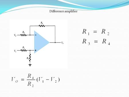 Difference amplifier.