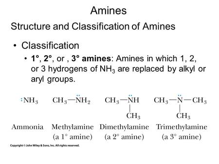 Structure and Classification of Amines