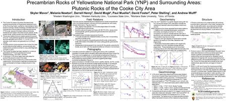 CaOAl 2 O 3 K2OK2ONa 2 O MgO TiO2 Fe 2 O 3 MnO Precambrian Rocks of Yellowstone National Park (YNP) and Surrounding Areas: Plutonic Rocks of the Cooke.