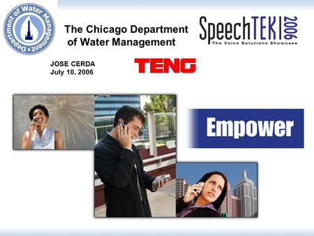 JOSE CERDA July 10, 2006 The Chicago Department of Water Management.