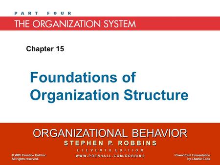 Foundations of Organization Structure