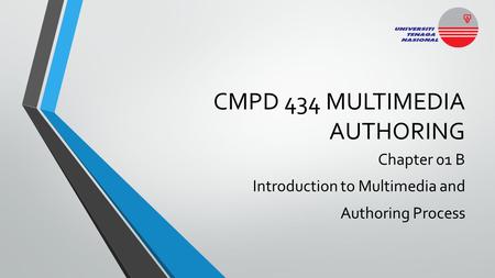 CMPD 434 MULTIMEDIA AUTHORING