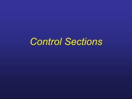 Control Sections. Objectives Explain the purpose of the control sections in Soil Taxonomy. Use Chapter 17, Keys to Soil Taxonomy to determine various.