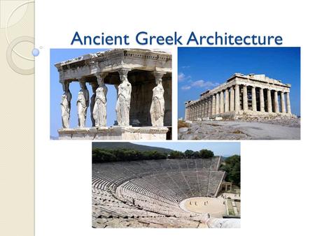 Ancient Greek Architecture