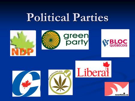 Political Parties. Intro Political parties were not created by law, they were created by us, the people Political parties were not created by law, they.