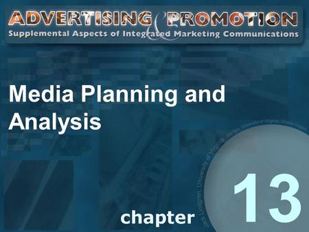 Media Planning and Analysis