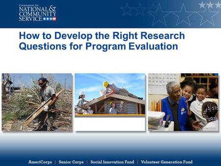 How to Develop the Right Research Questions for Program Evaluation