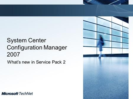 Click to edit Master title style TechNet goes virtual ©2009 Microsoft Corporation. All Rights Reserved. TechNet goes virtual System Center Configuration.