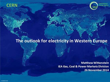 The outlook for electricity in Western Europe