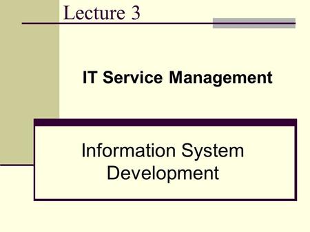 Information System Development