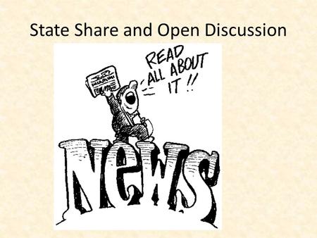 State Share and Open Discussion. How are you coping with budget cuts? “Tech Council chairman: IT industry not in danger, but pay dropping” -Gazette.net.