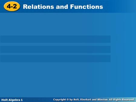 Relations and Functions