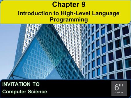 Introduction to High-Level Language Programming