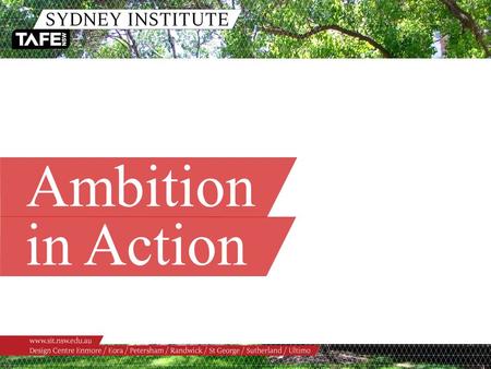 Ambition in Action. Leadership Forum Friday 7 September Alison Wood R/ Institute Director.