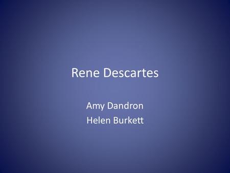 Amy Dandron Helen Burkett