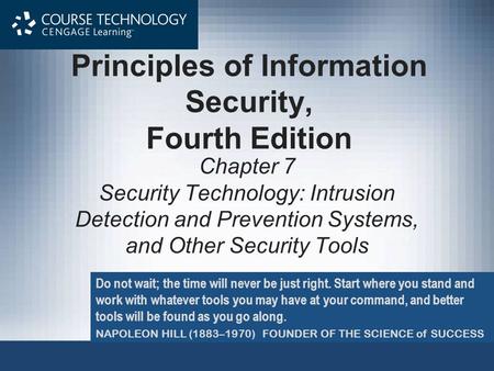 Principles of Information Security, Fourth Edition