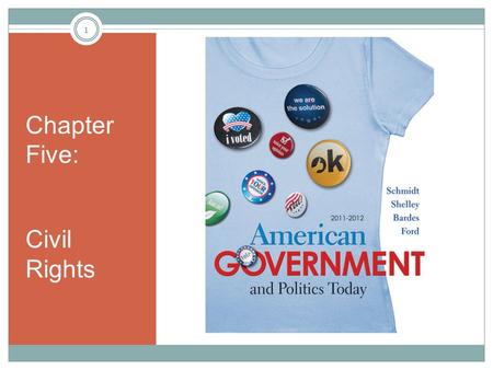 Chapter Five: Civil Rights 1. Learning Objectives Define civil rights and explain the difference between civil rights and civil liberties. Explain why.