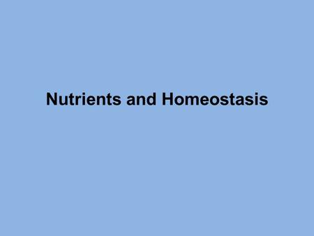 Macromolecules vs. Macronutrients