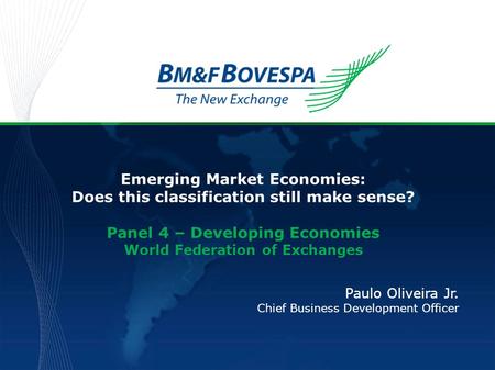 Emerging Market Economies: Does this classification still make sense?